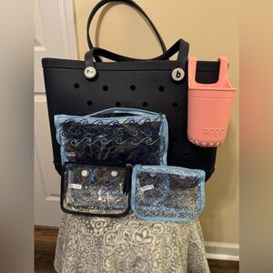 XL Navy Blue bogg bag with extras!